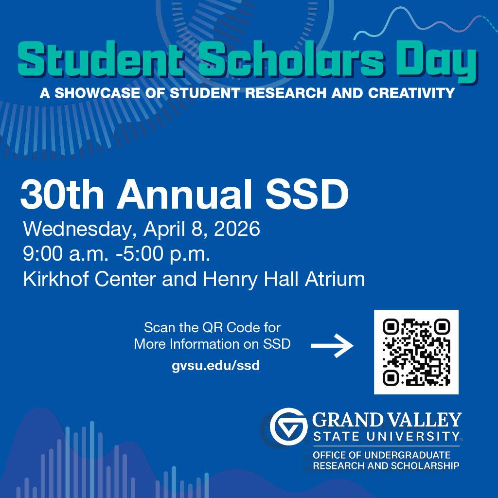 30th Annual Student Scholars Day Promotion